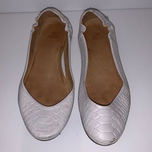 Peter Millar]Anaconda embossed leather balletflat